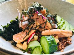 煎三文鱼芥末酱油汁和风碗-Wagas沃歌斯(大学路店)