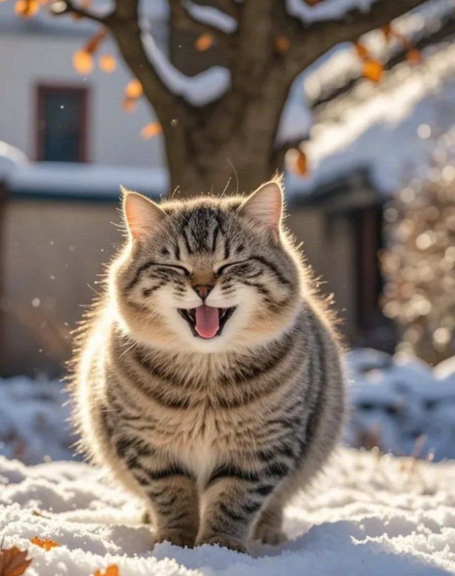 爱笑的小猫咪,超级治愈