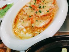 金银蒜粉丝蒸开边虾-永記粤菜·五指毛桃花雕鸡煲(九亭店)