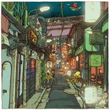 来自插画师笔下的东京街头
