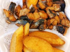 炸咸鲅鱼炸饼子-万宝海鲜舫(劳动公园店)