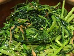 啫啫虾酱空心菜-熠盛粤味(永康路店)