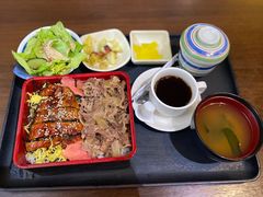 鳗鱼牛肉双拼定食-八木鸟居酒屋(小木桥路店)