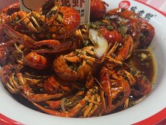 甜麻干煸小龙虾-在老街·淮安大排档·甜麻干煸龙虾·烧烤(河下古镇店)