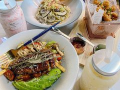 黑松露奶油蘑菇意面-野萃山·潮汕厚果汁(十亩地店)