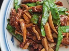 碧绿山珍炒牛柳牛柳-柒园·三十年创意杭帮菜(龙湖滨江天街店)