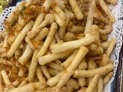 蛋黄肉松白玉菇-大眼锅贴水饺(河东店)