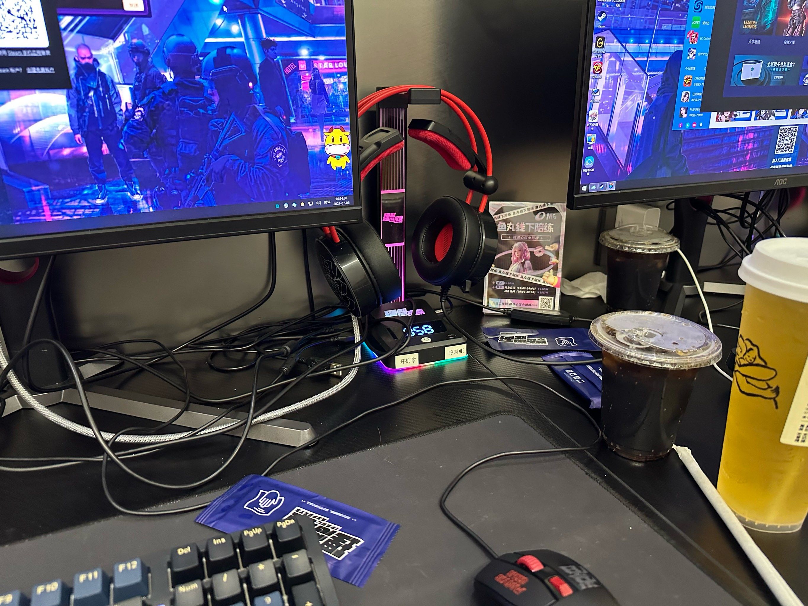 很好的网吧 包厢是隔断 不用担心烟味很浓