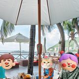 海风微拂，度假心情大好