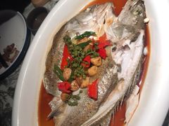 葱油鲈鱼-绿茶餐厅(昌平悦荟店)