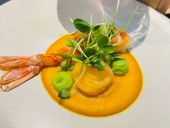 蟹籽灯烤阿根廷大红虾-箱美术馆私房菜(水晶郦城店)