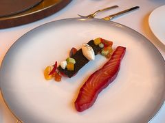 挪威烟熏三文鱼水晶黄瓜香槟奶油-福楼法餐厅FLO