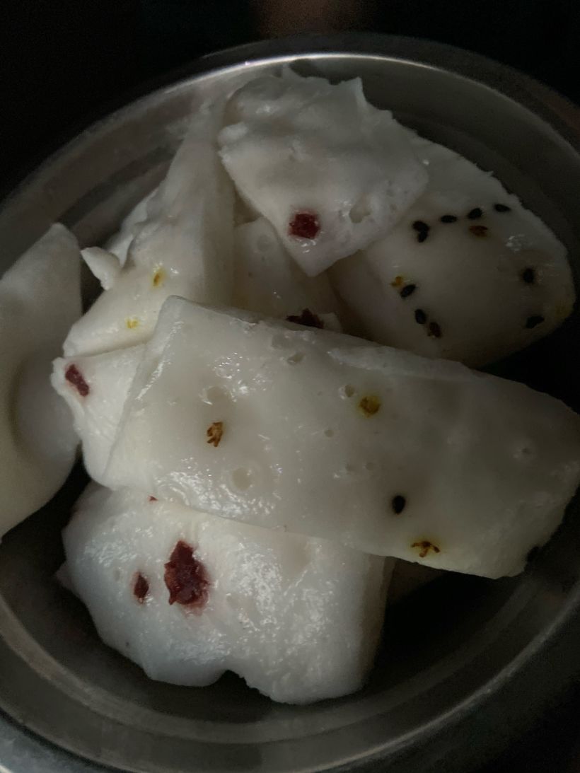 我是有多喜欢吃发糕啊 一个人吃光的