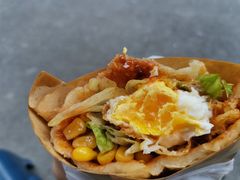 -小红车炸蛋葱油饼