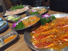 -明洞阿姨·韩式酱蟹烤肉·创意料理(三元桥店)