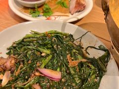 马拉盏炒通菜-大头虾越式风味餐厅(光明广场店)