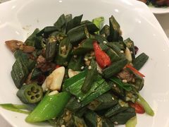 小炒秋葵-大铁勺新津菜(东丽阳光新业广场店)
