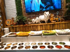 自助调料区-草原塞蛮羊火锅城(港湾店)