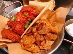 炸鸡翅一半一半-富乐满韩国正宗炸鸡韩国料理(虹泉路店)