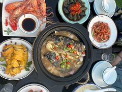 -七的湖·晚芳亭·阳澄湖农家菜·大闸蟹(莲花岛店)