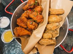 炸鸡翅原味拼甜辣-富乐满韩国正宗炸鸡韩国料理(虹泉路店)