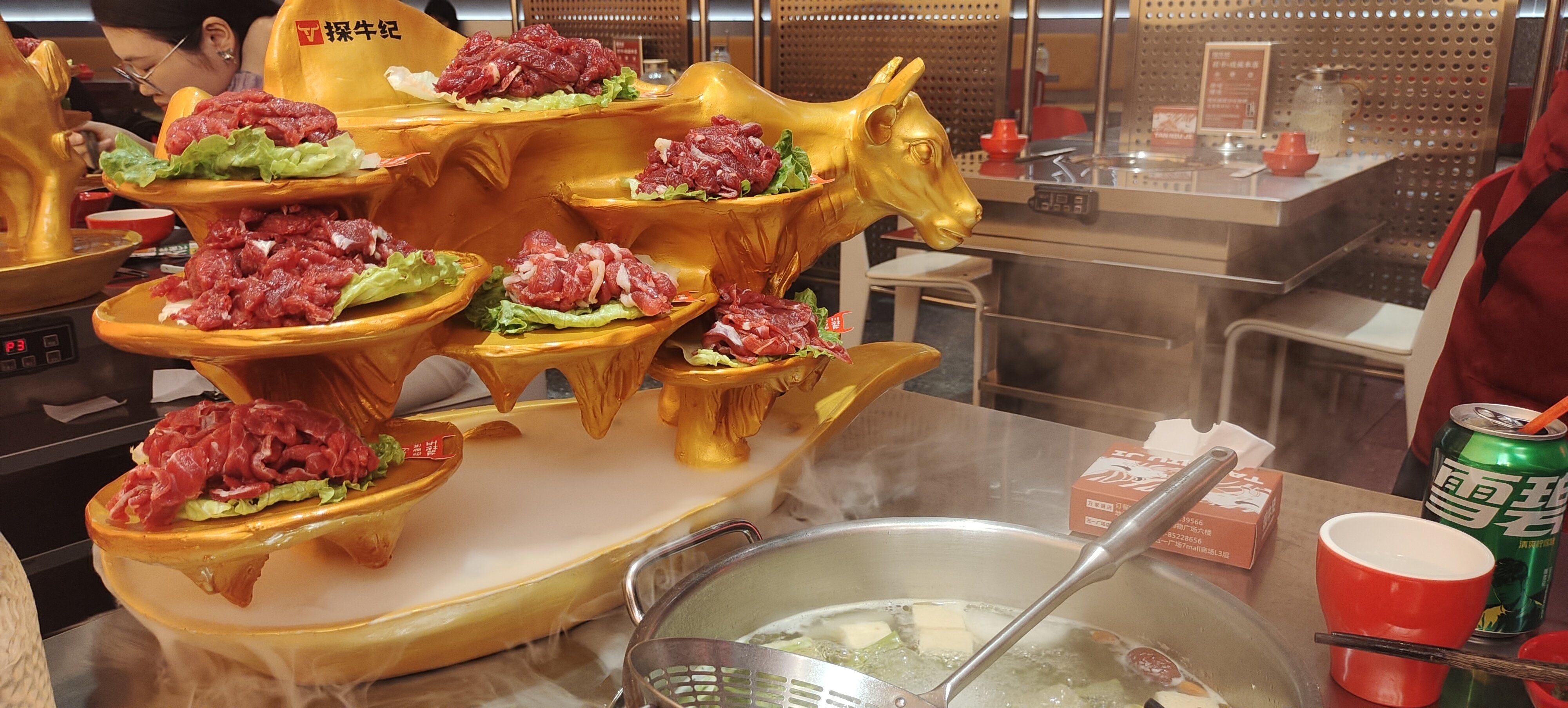 名副其实的全牛宴,份量扎实,新鲜现切,服务周到