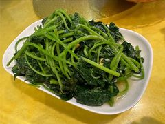 蒜蓉炒番薯叶-老字号蛇口德记烧腊饭店·海鲜加工