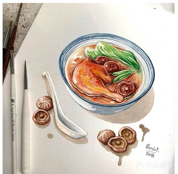 手绘可口的美食[调皮]～