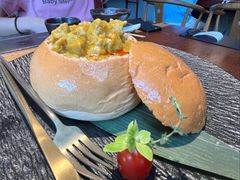 椰香咖喱面包鸡-陶醉馆·佛山创意菜(南风古灶店)
