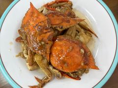 葱姜梭子蟹-1910老鲁味海鲜·戳子肉·青岛菜(金沙滩店)