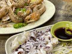 芥末白灼八爪鱼-贞姨美食·老字号海鲜大排档