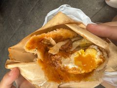 -小红车炸蛋葱油饼