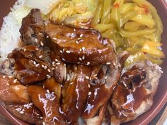 烧鹅叉烧拼盘饭-香港新发烧腊茶餐厅(书城店)