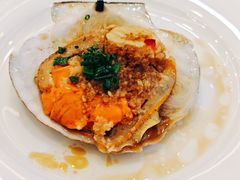 鲜活大扇贝蒜蓉-金沙滩海鲜餐厅·海肠捞饭·手工水饺(梅江龙水园店)