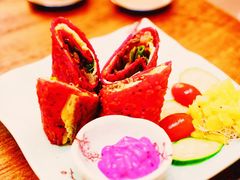 火龙果卷饼-甘味食堂(素食料理/蔬食料理/恆春美食)