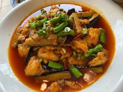 啤酒茄子鱼-石磨豆花家常菜·牦牛排土火锅