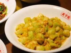 丝瓜炒盐蛋黄-天下客饭店(中山路店)