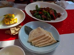 螺丝椒小炒肉配饼-荷风细雨·中国茶宴(碧云店)