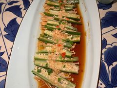 蒜蓉蒸秋葵-绿茶餐厅(布吉万象汇店)