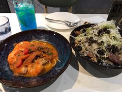 鲜茄茸大虾配马斯卡朋意大利面-BE BRIGHT KITCHEN(正佳广场店)