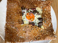 鸡蛋蘑菇熏肉荞麦可丽饼-RAC BAR(安福路店)