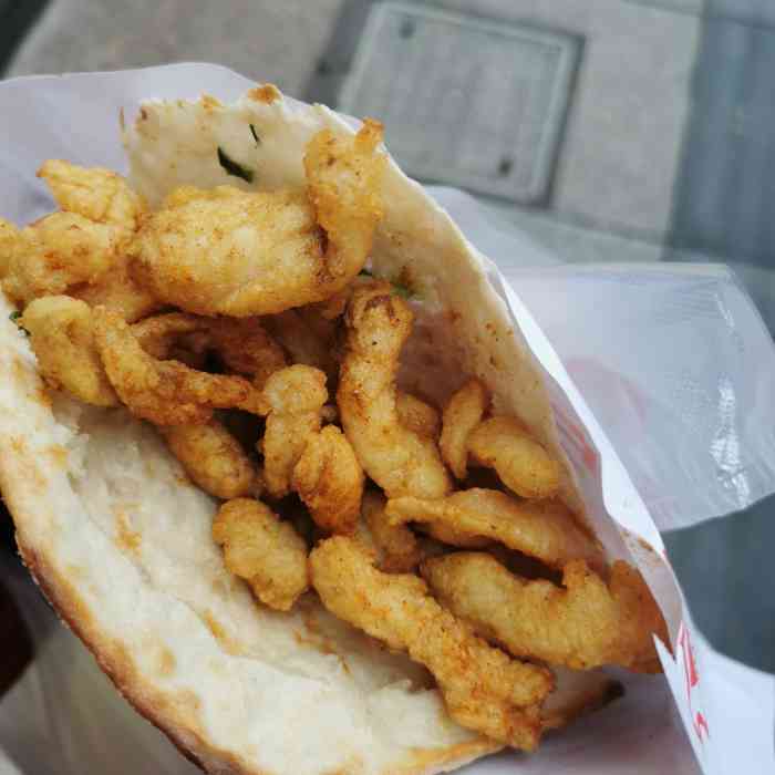 卢记烧饼61鸡柳饼-"买了他家的券很久了也种草了很久终于跑.