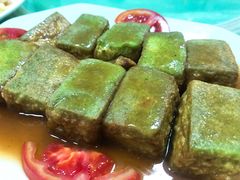 菜汁豆腐-巫记鸡饭店