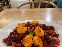 椒香虾仁爆鸡球-陈傻子餐厅(世纪都会店)