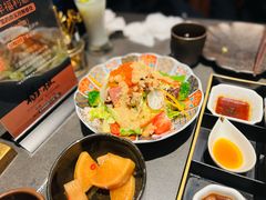 飞鱼籽蘑菇温沙拉-铭牛烧肉·和牛海鲜自助(高新月牙湖店)