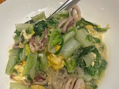 笔管鱼小白菜-开海·红岛海鲜虾水饺(石老人店)