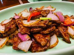 京葱爆猪肝-虎哥私房菜(馒头山店)