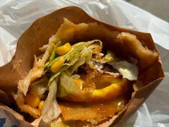 -小红车炸蛋葱油饼