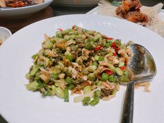 尖椒笋干毛豆倒笃菜-菲乐餐厅(三十年经营·湖滨路店)