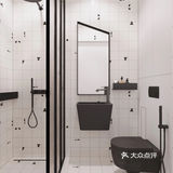 高级灰+粉色loft，全屋衣柜无把手，炫酷卫生间太惊艳！